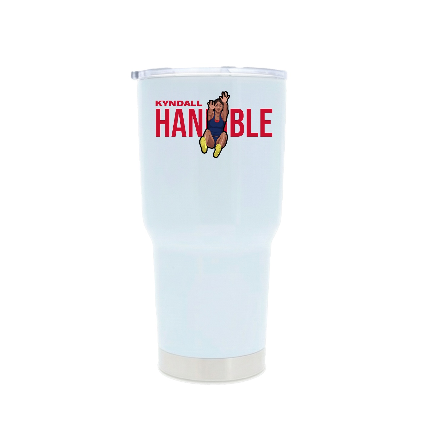 30oz Stainless Steel Tumbler — Player Name in White