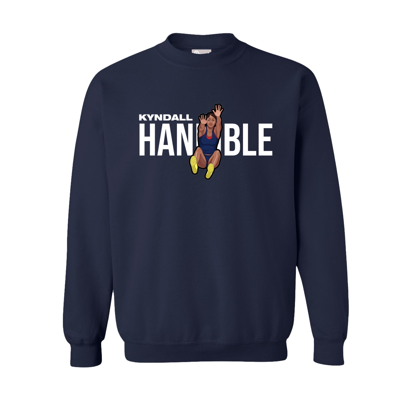 Fleece Crew — Player Name in Navy
