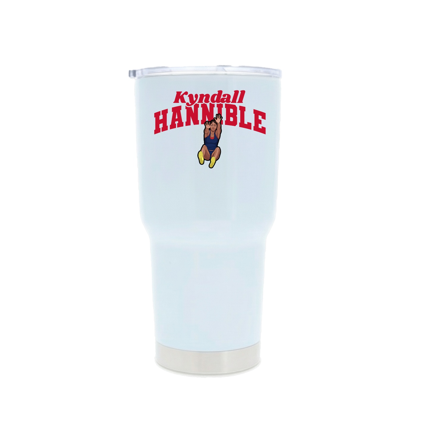 30oz Stainless Steel Tumbler — Signature Arch in White