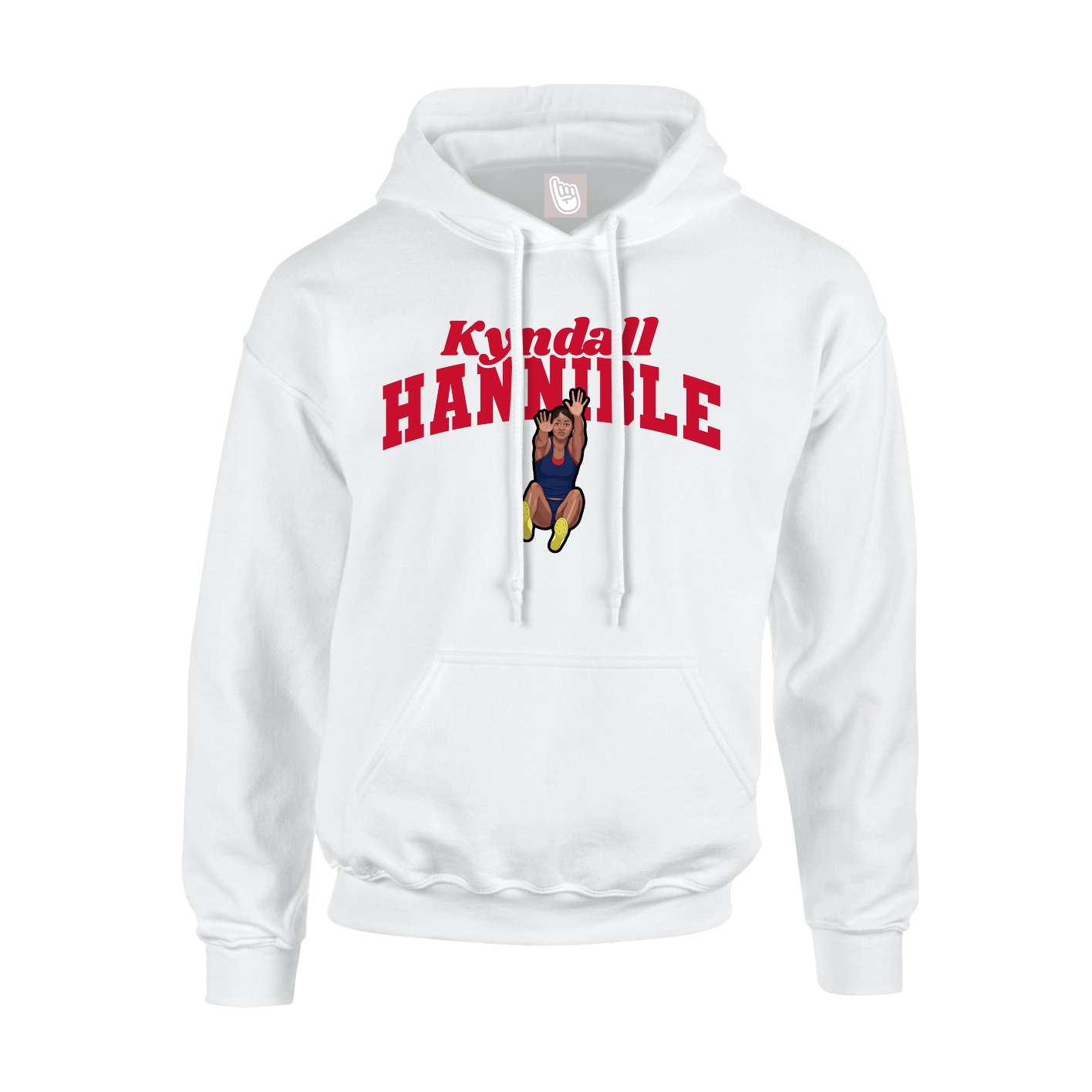 Hoodie — Signature Arch in White