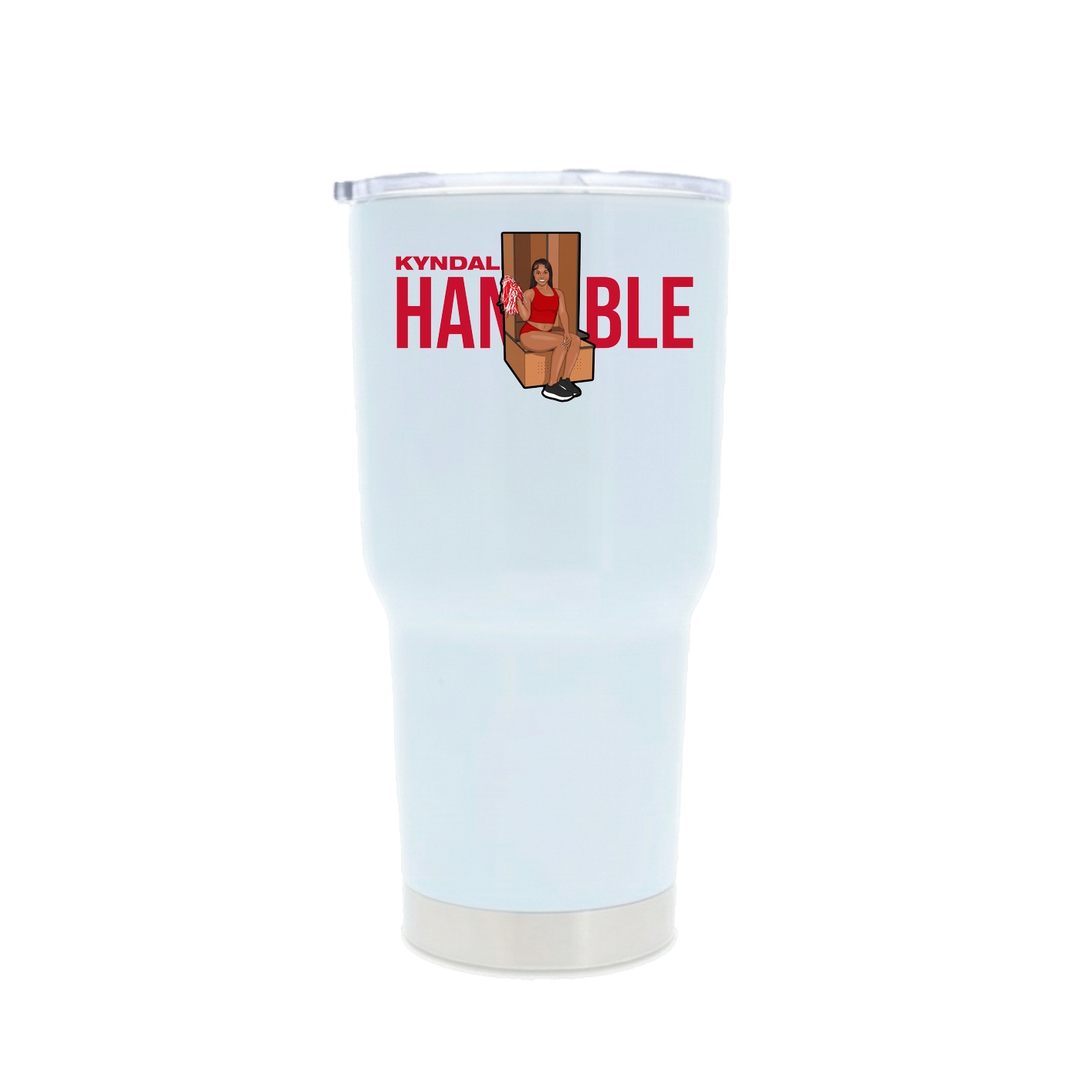 30oz Stainless Steel Tumbler — Player Name in White