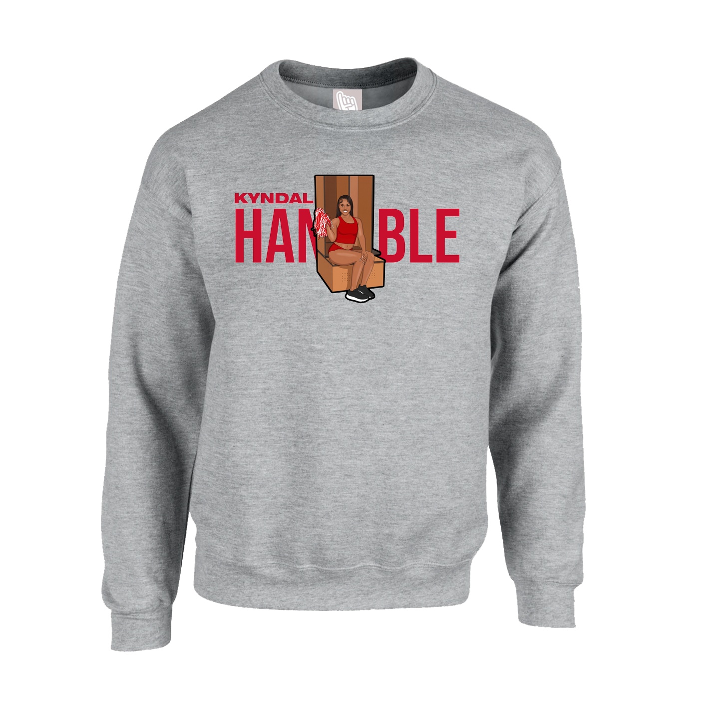 Fleece Crew — Player Name in Grey