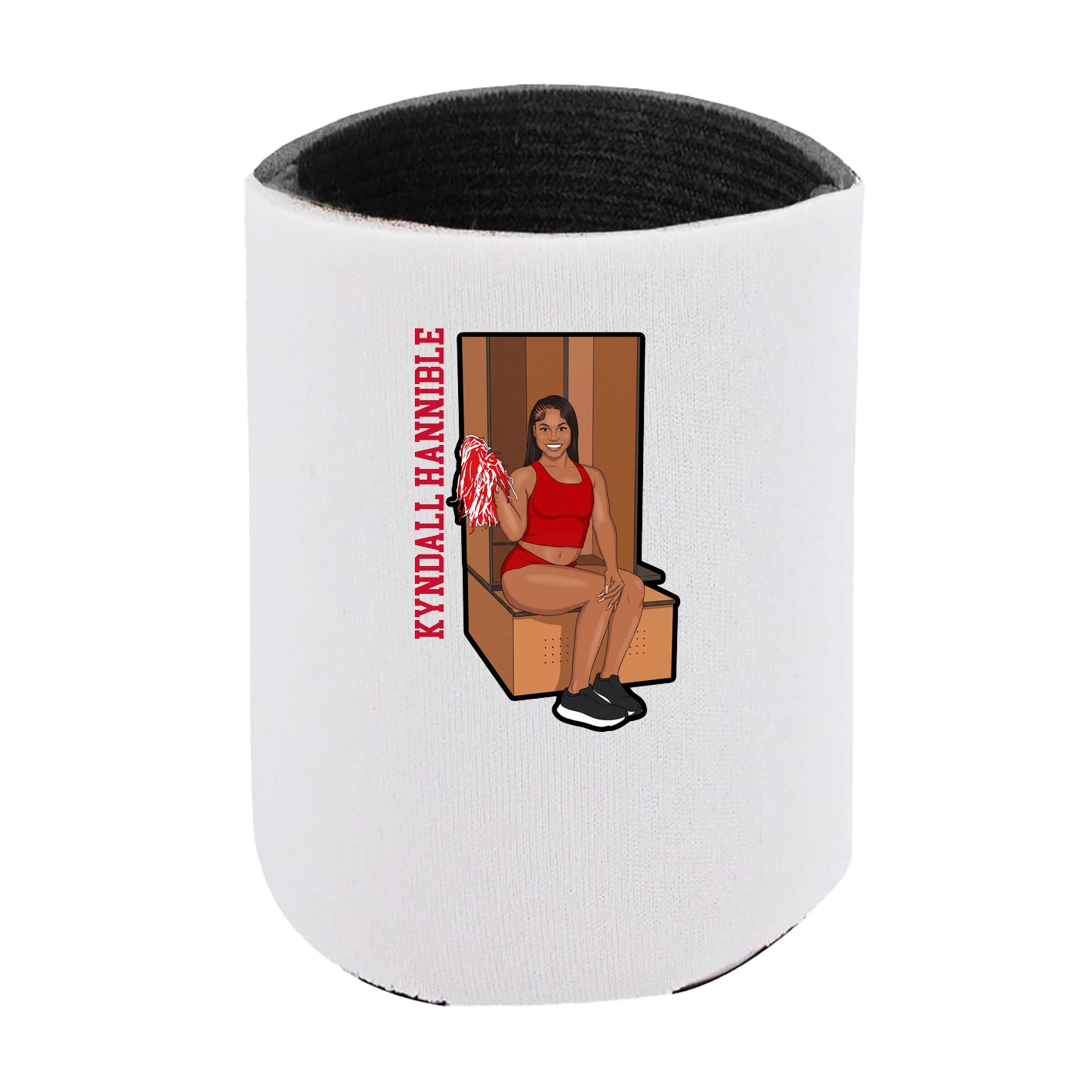 Can Holder — Name Vertical in White