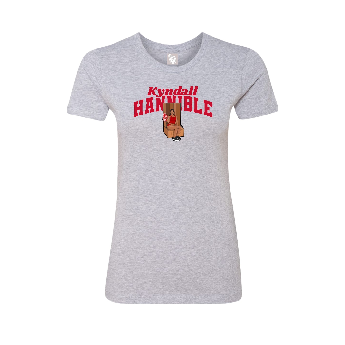 Womens Tee — Signature Arch in Grey