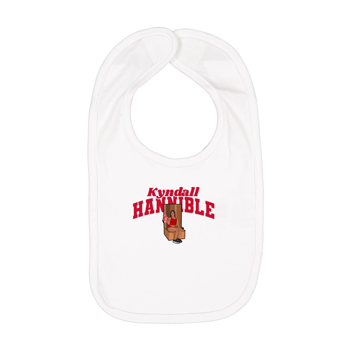 Infant Bib — Signature Arch in White