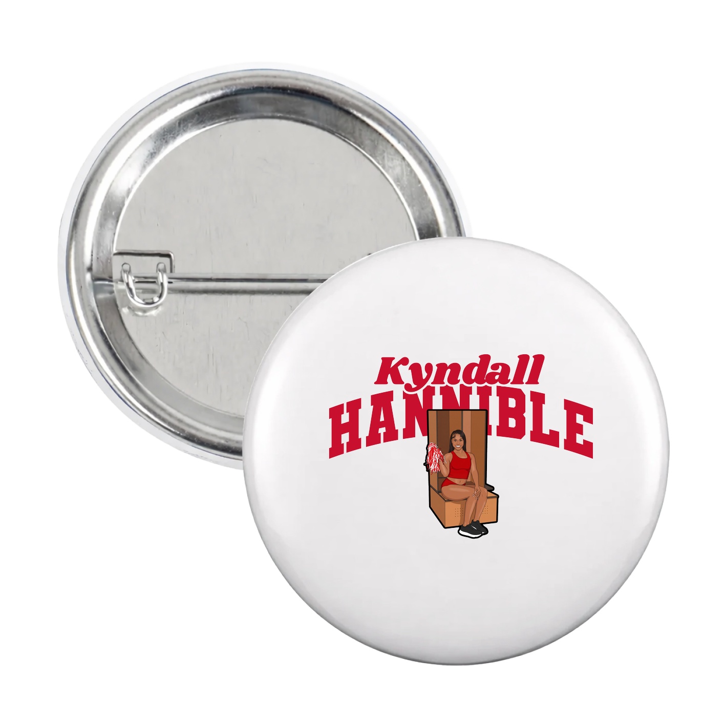 Game Day Button — Signature Arch in White