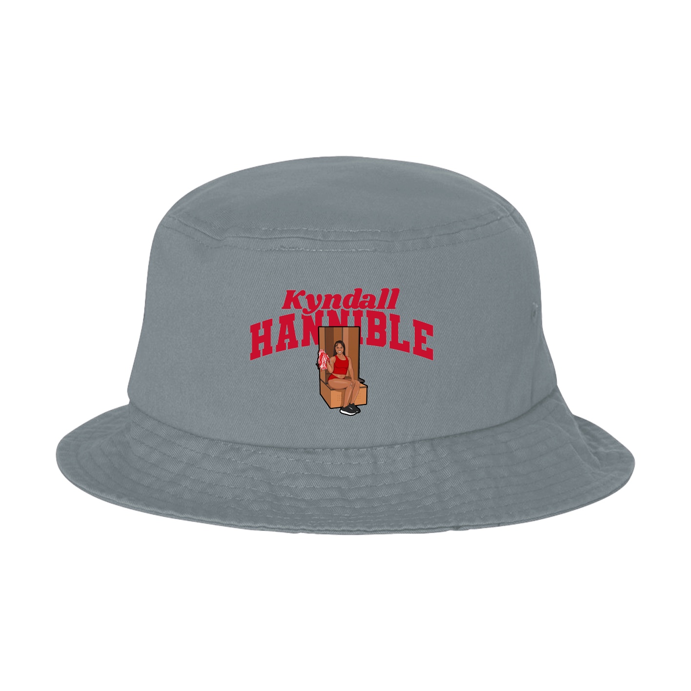 Bucket Cap — Signature Arch in Grey