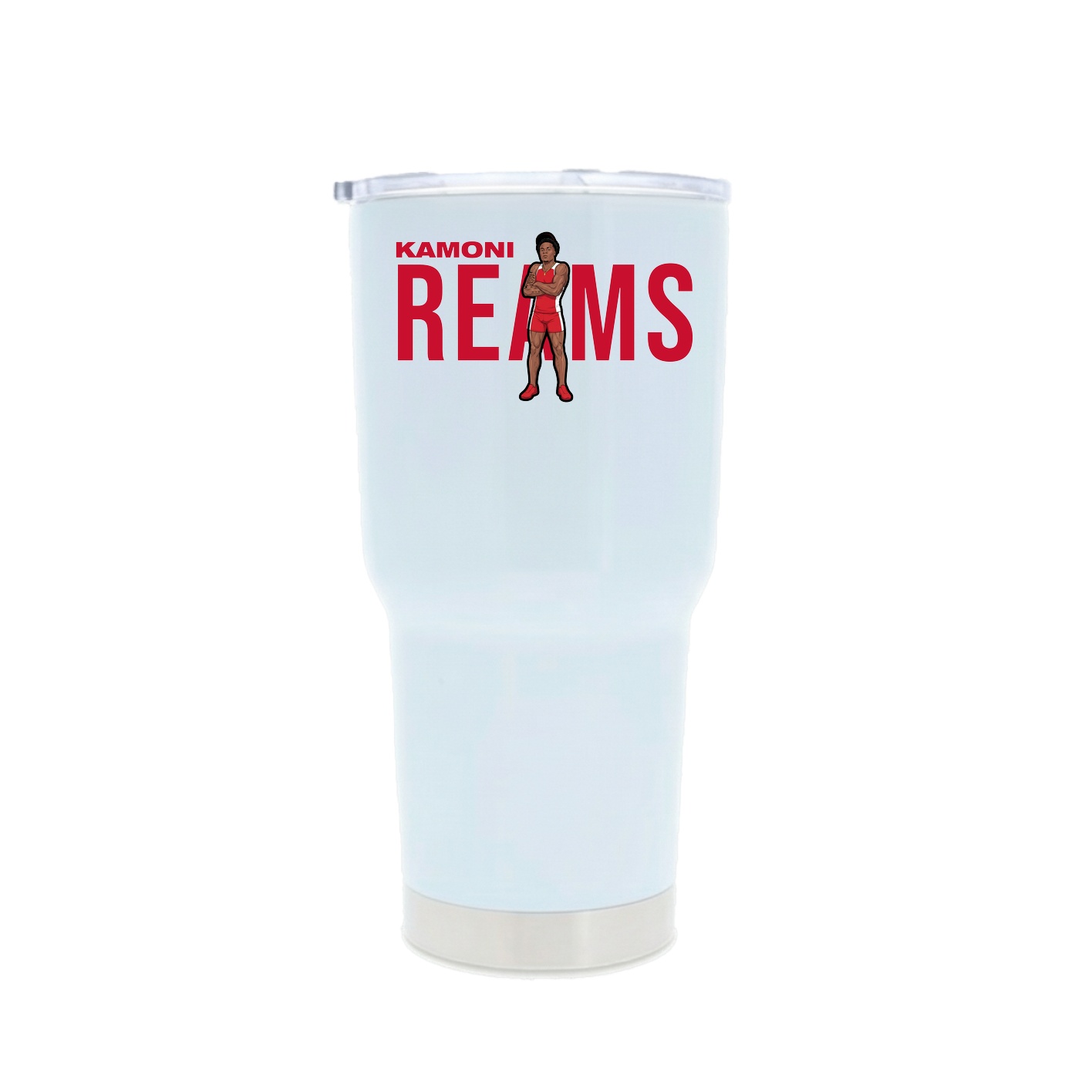 30oz Stainless Steel Tumbler — Player Name in White