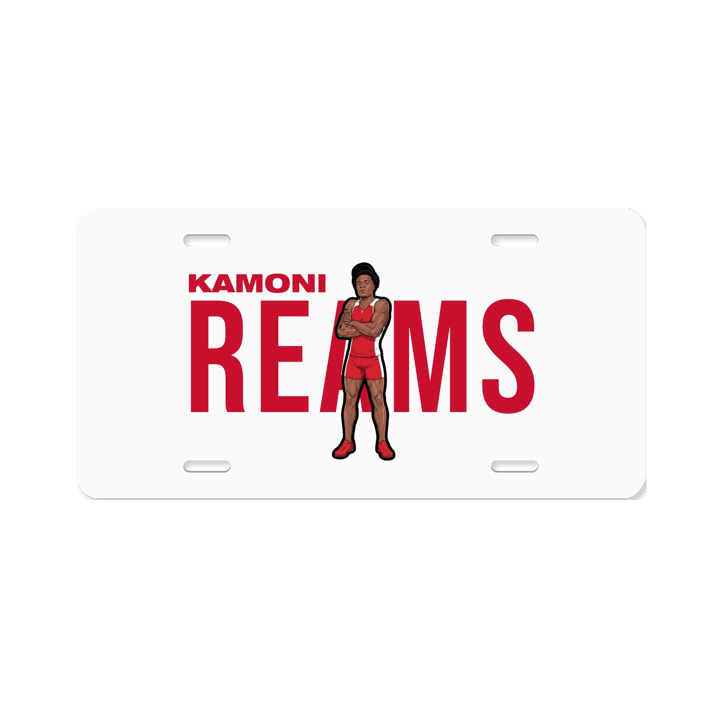 License Plate — Player Name in Classic