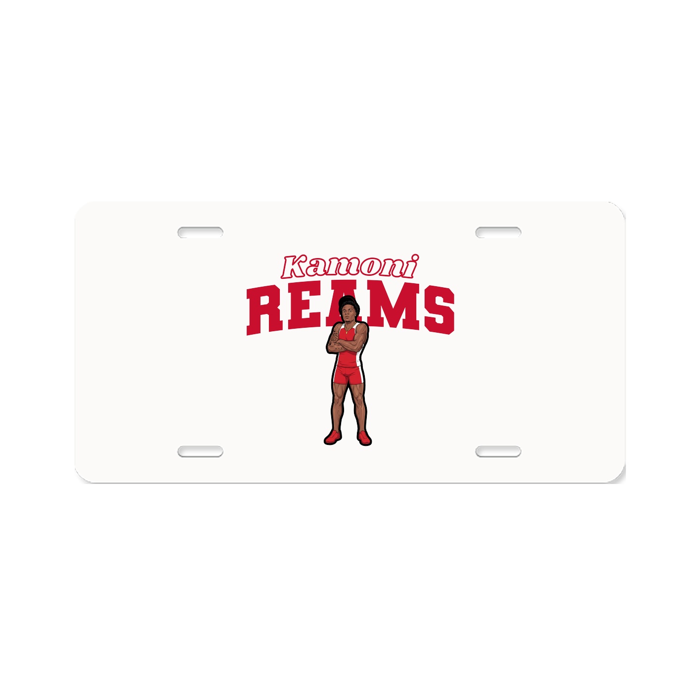 License Plate — Name Arch in Classic