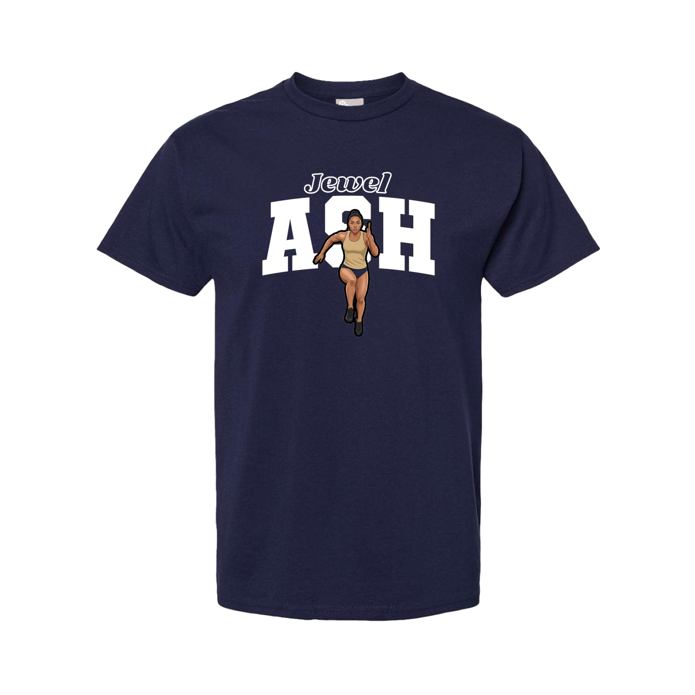 Youth Tee — Name Arch in Navy
