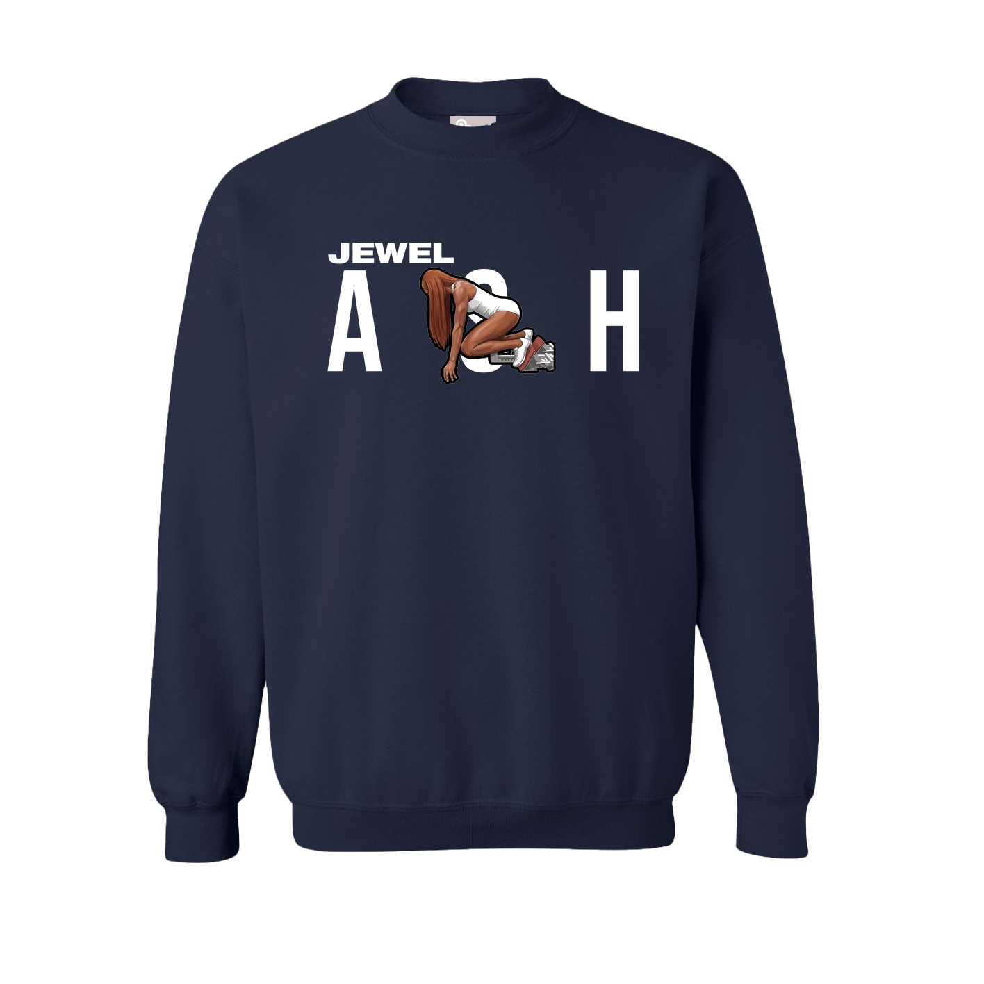 Fleece Crew — Player Name in Navy