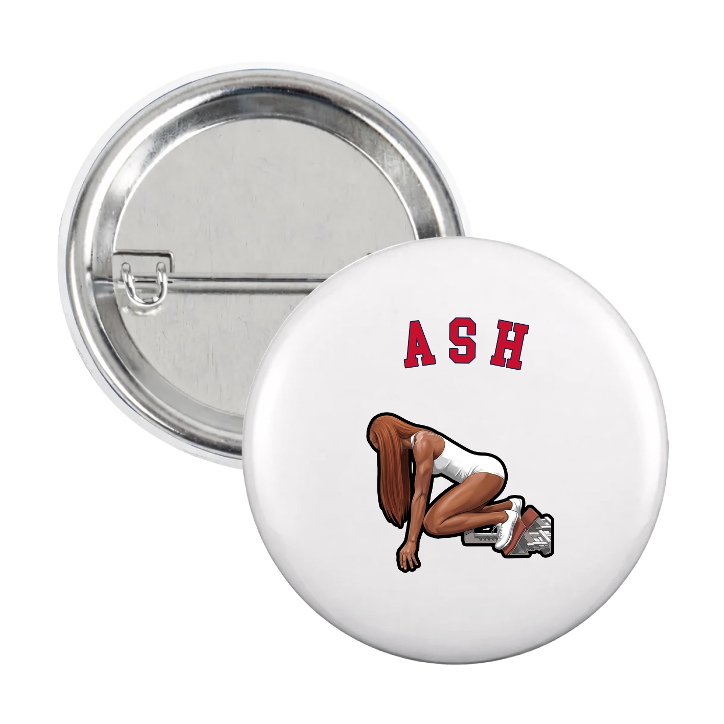 Game Day Button — Shirsey Arch in White