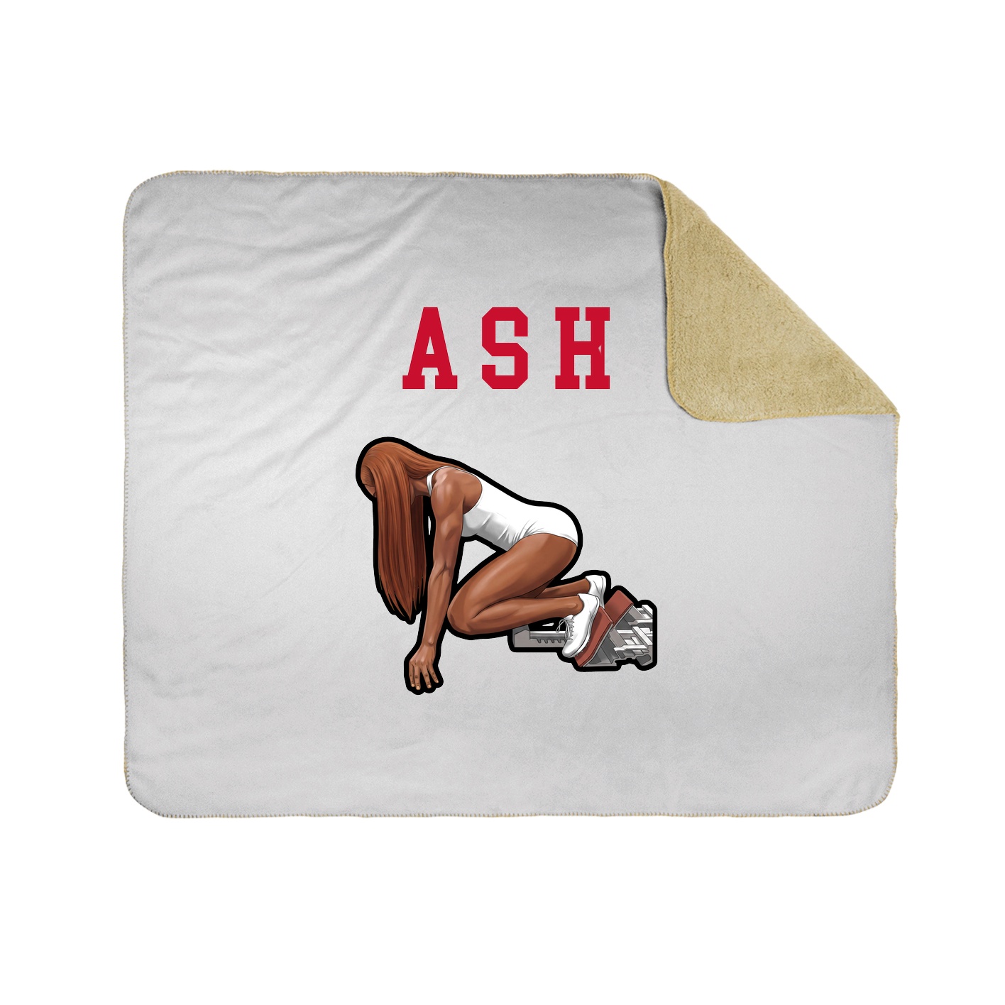 Throw Blanket — Shirsey in White