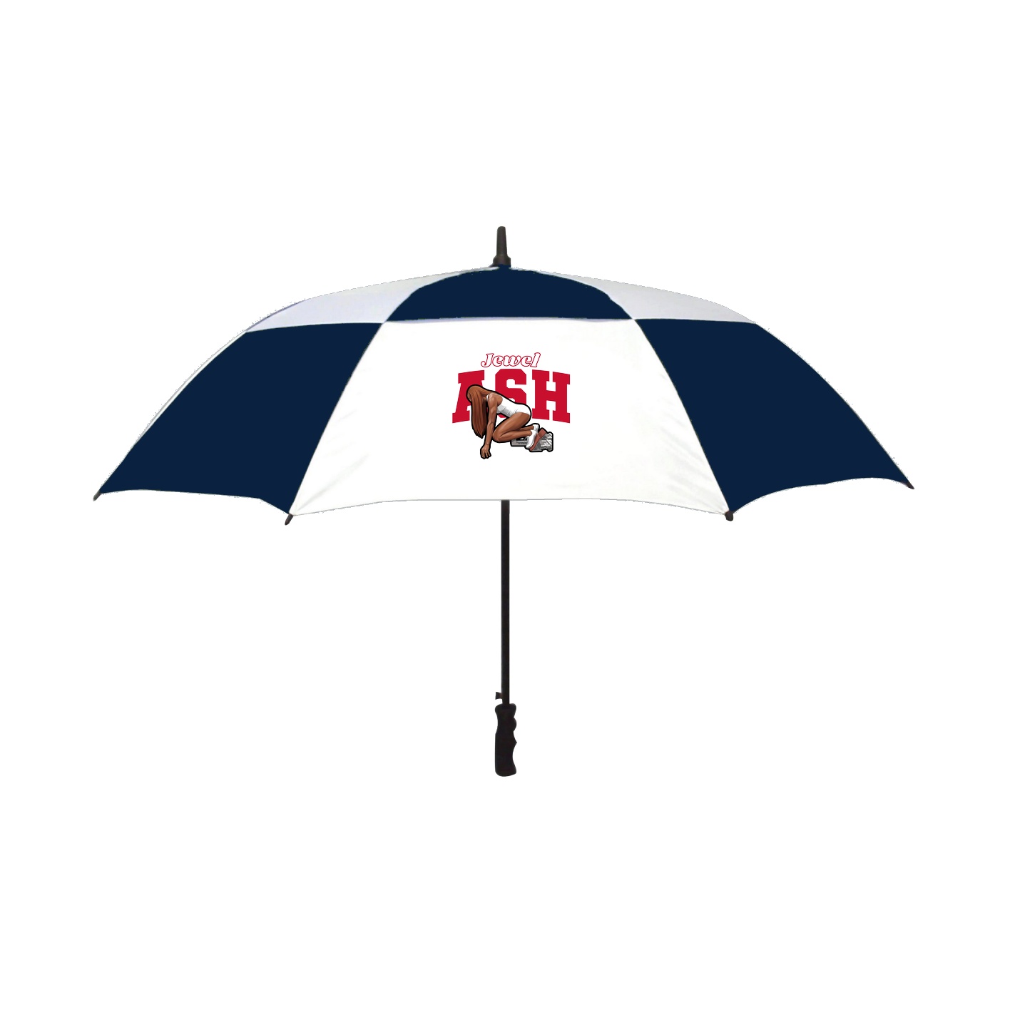 Golf Umbrella — Name Arch in Navy