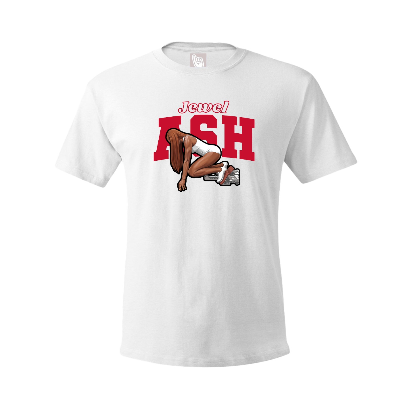 Tee — Name Arch in White