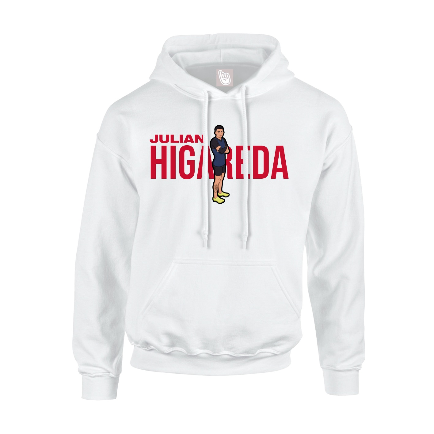 Youth Hoodie — Player Name in White