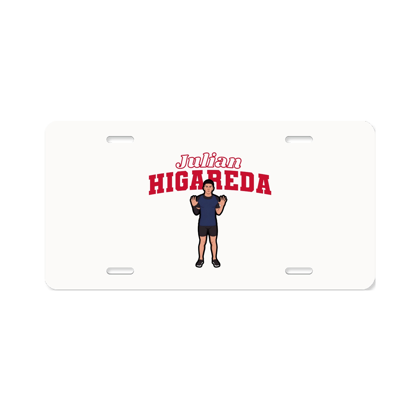 License Plate — Name Arch in Classic