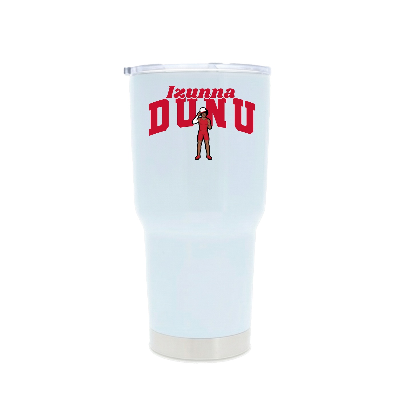 30oz Stainless Steel Tumbler — Signature Arch in White