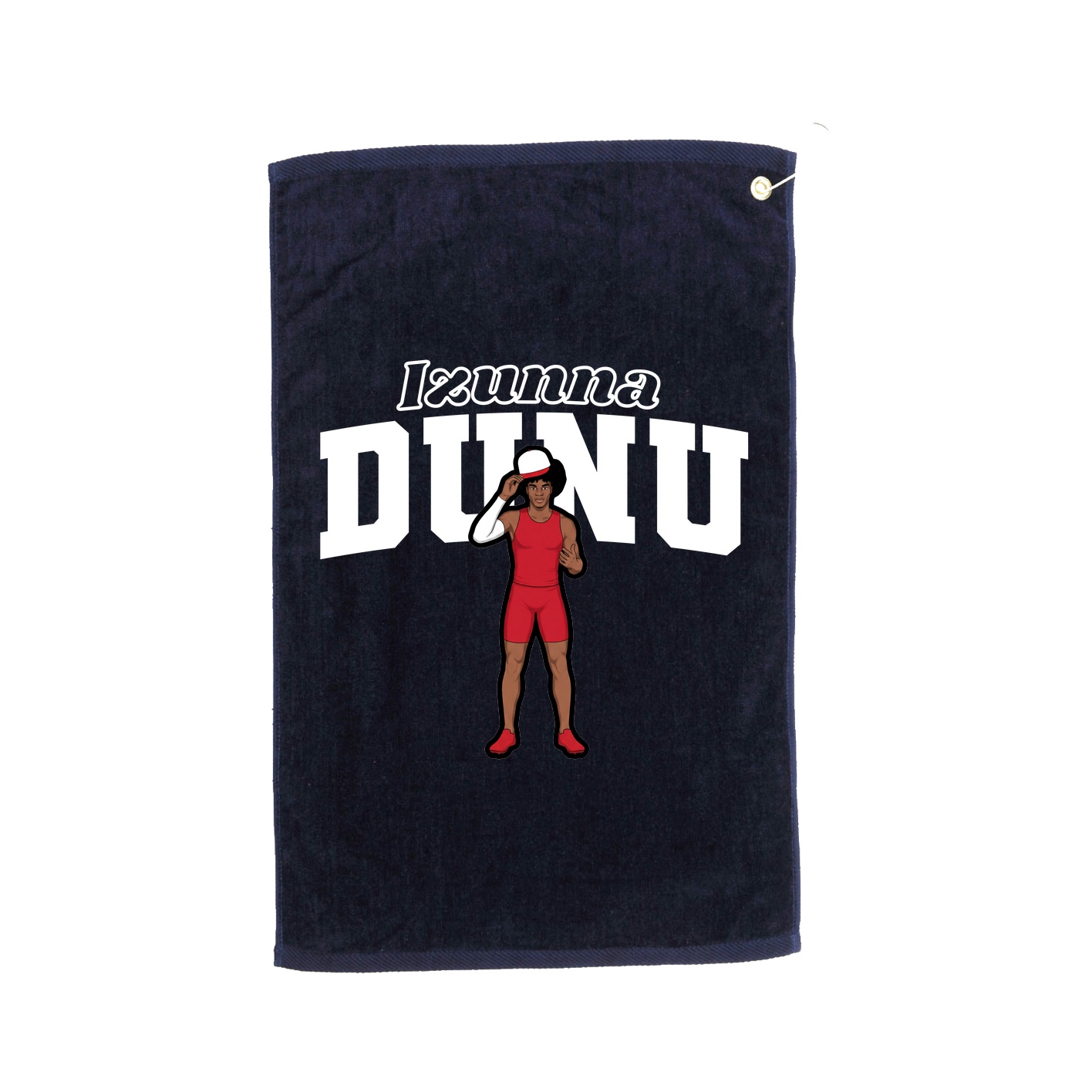 Golf Towel — Name Arch in Navy