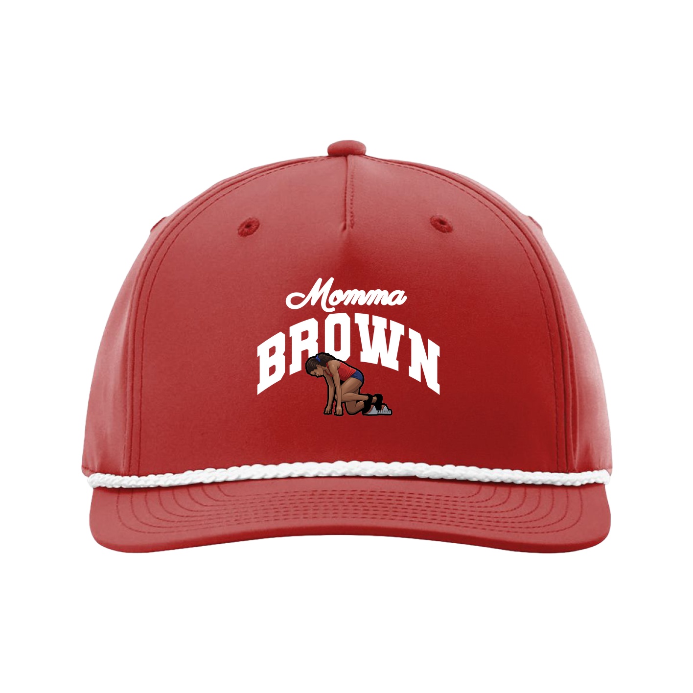 Five-Panel Classic Rope Cap — Mothers Day Arch in Red