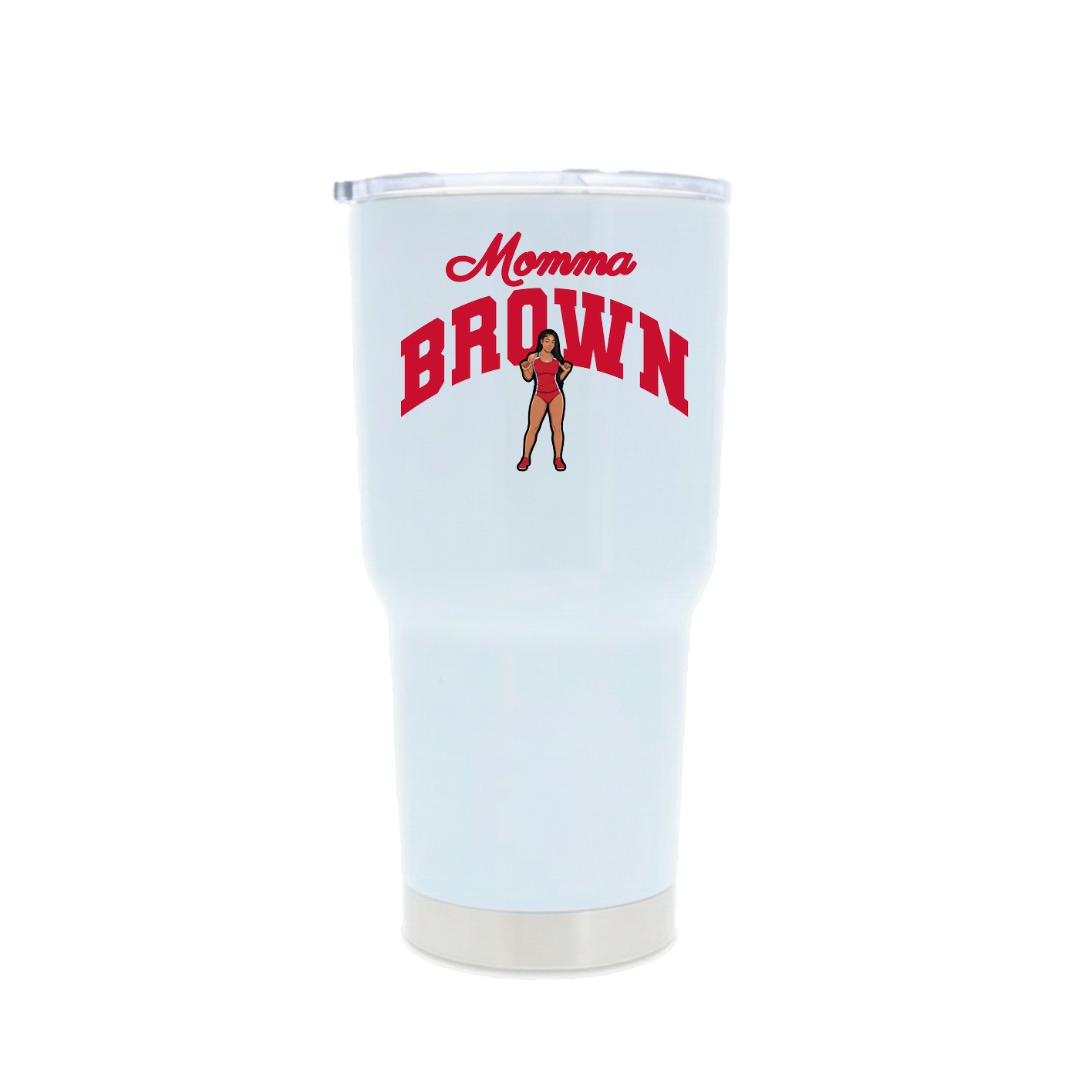 30oz Stainless Steel Tumbler — Mothers Day Arch in White
