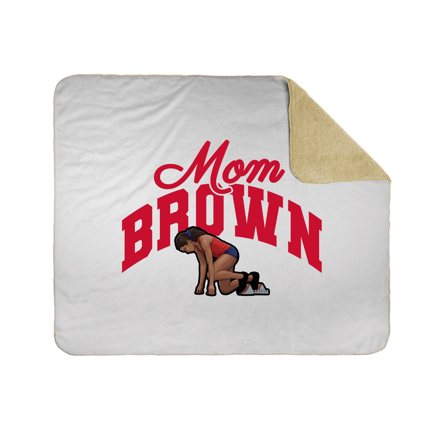 Throw Blanket — Mothers Day Arch in White
