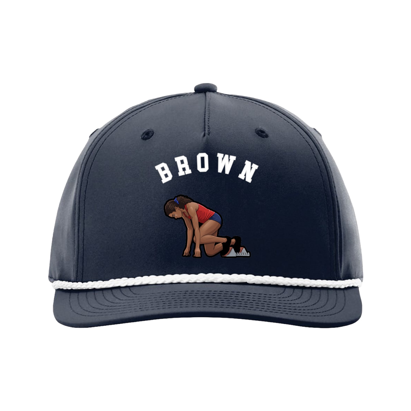 Five-Panel Classic Rope Cap — Shirsey Arch in Navy
