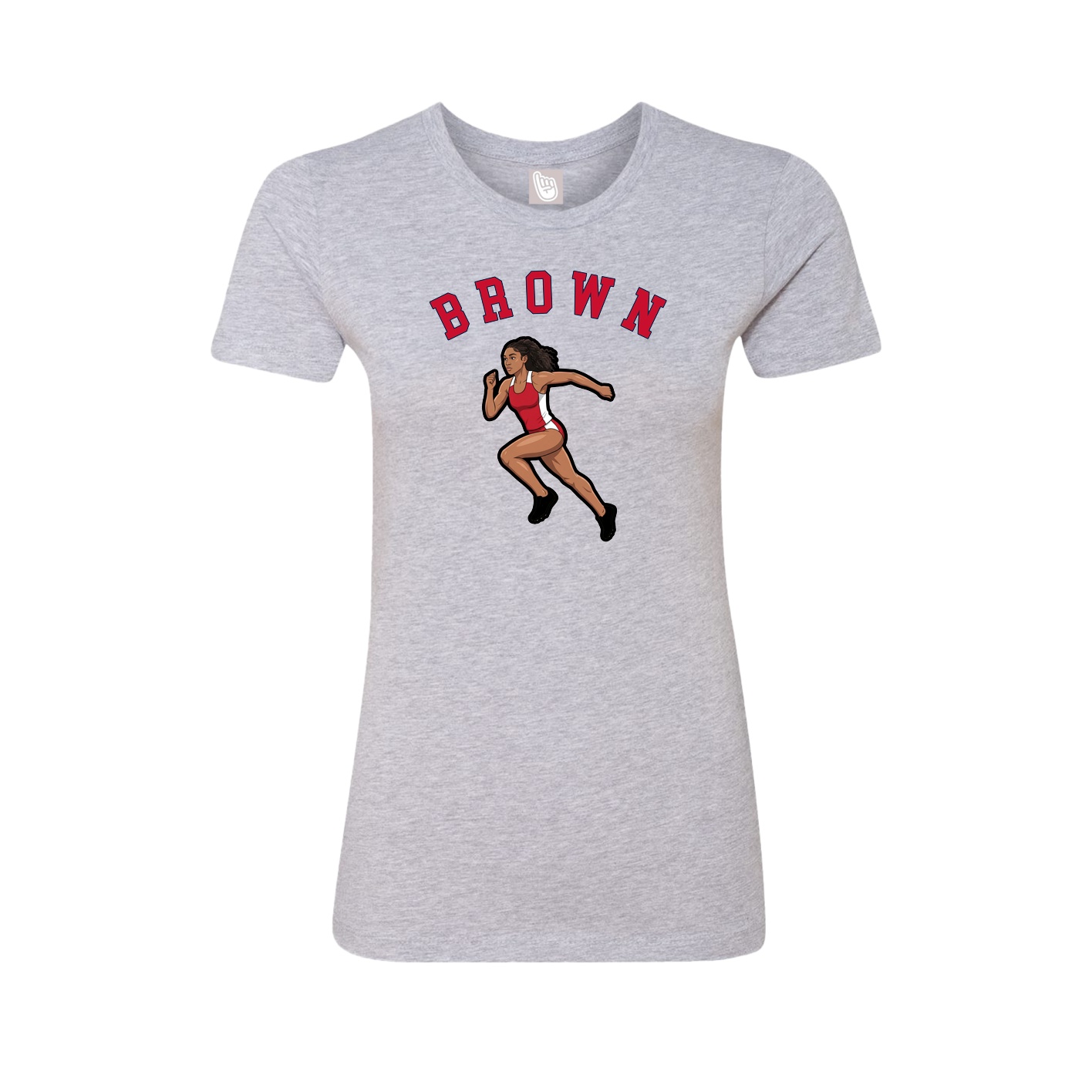 Fitted Women's Tee — Shirsey Arch in Grey