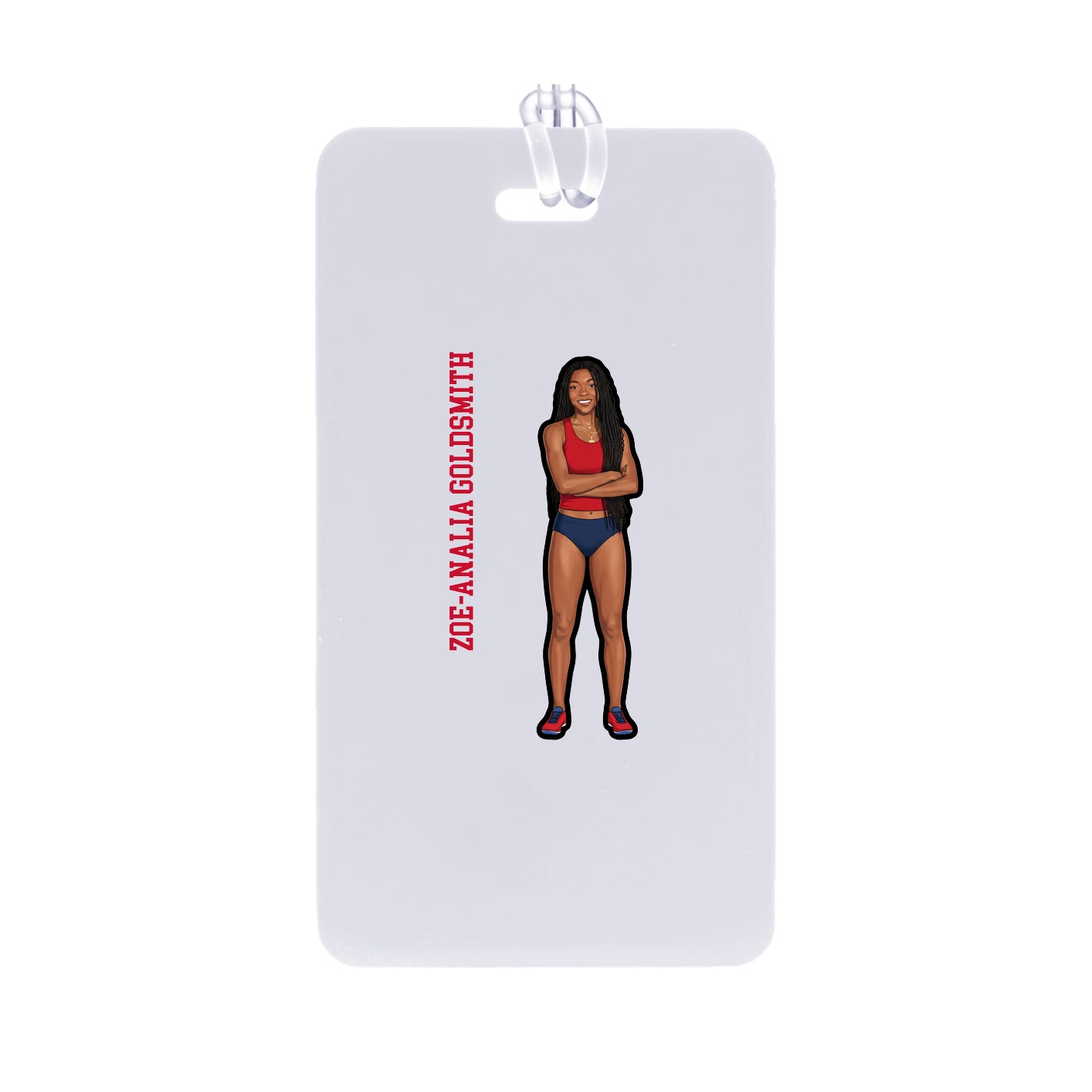 Bag Tag — Name Vertical in Classic