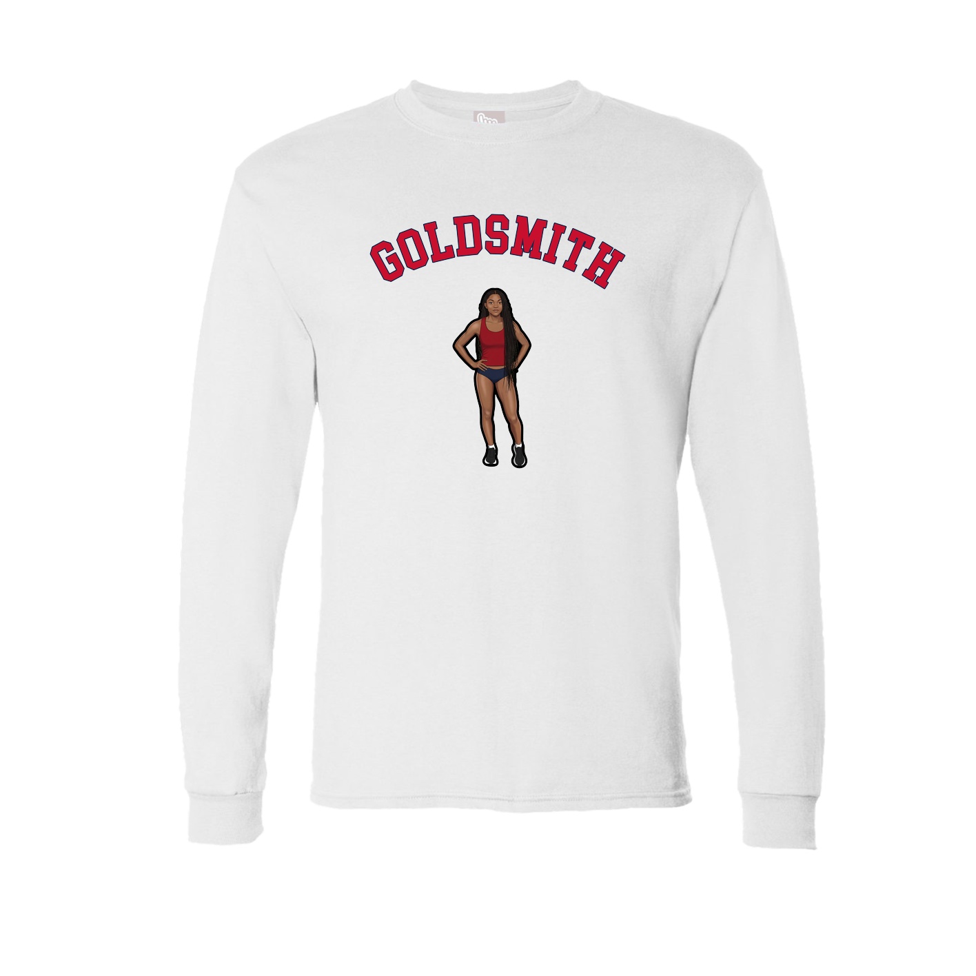 Long Sleeve Tee — Shirsey Arch in White