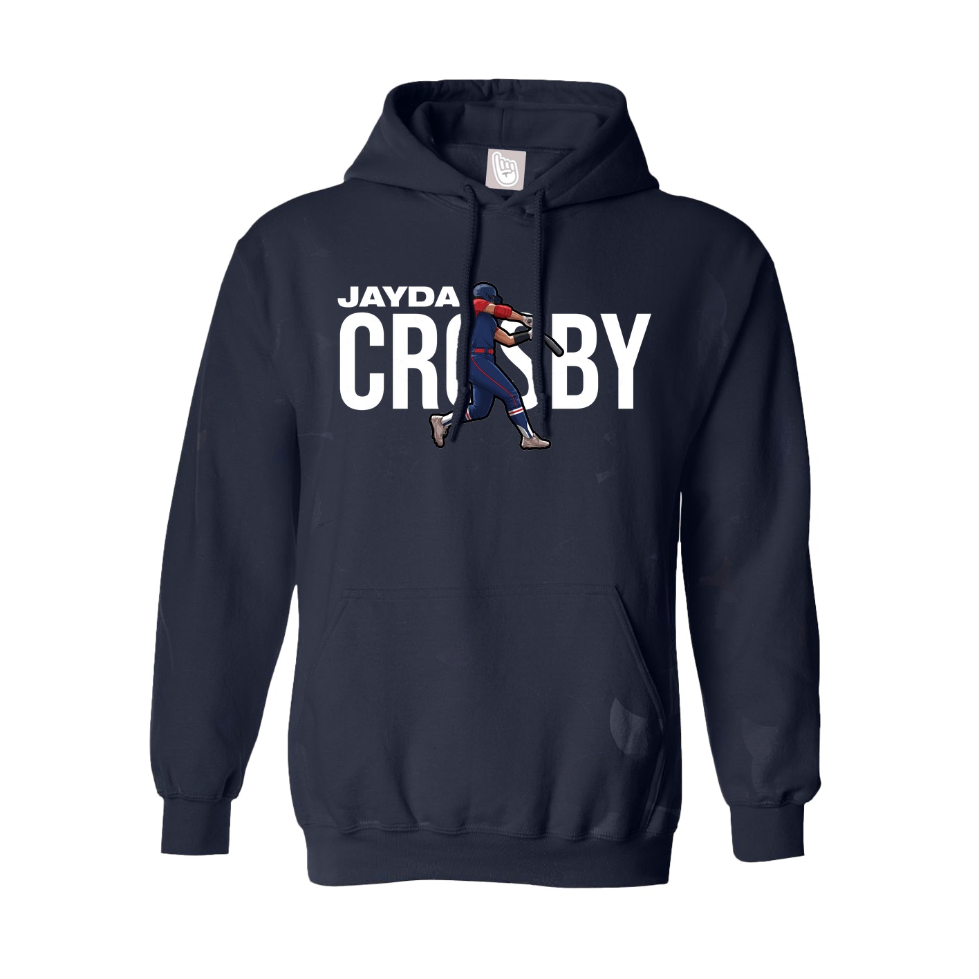 Hoodie — Player Name in Navy