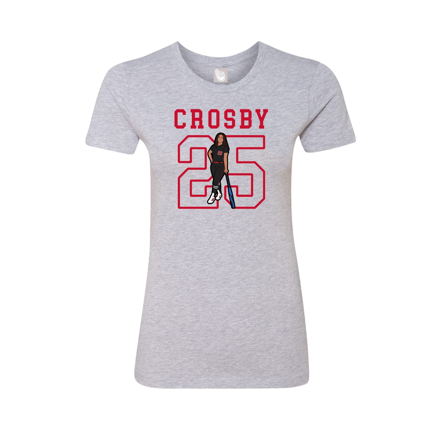 Fitted Women's Tee — Shirsey in Grey