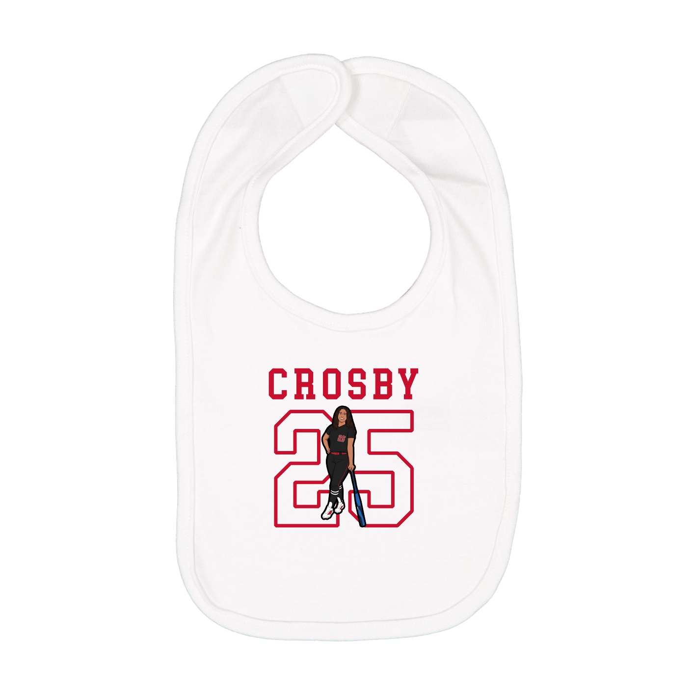 Infant Bib — Shirsey in White