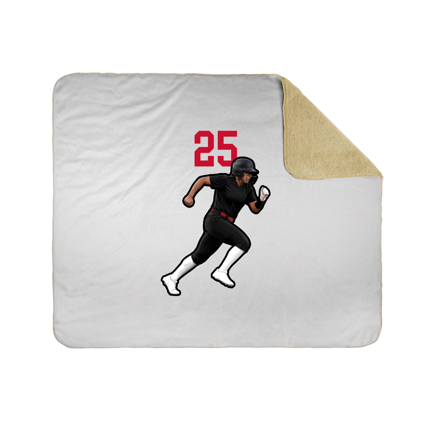 Throw Blanket — Number Top in White