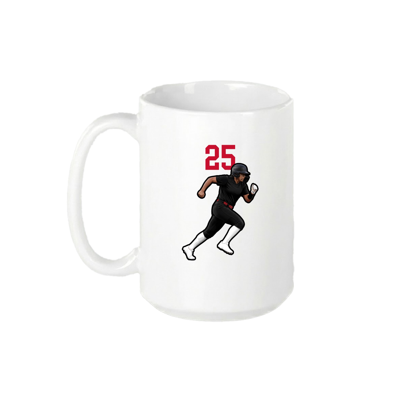 15oz Coffee Mug — Number Top in White