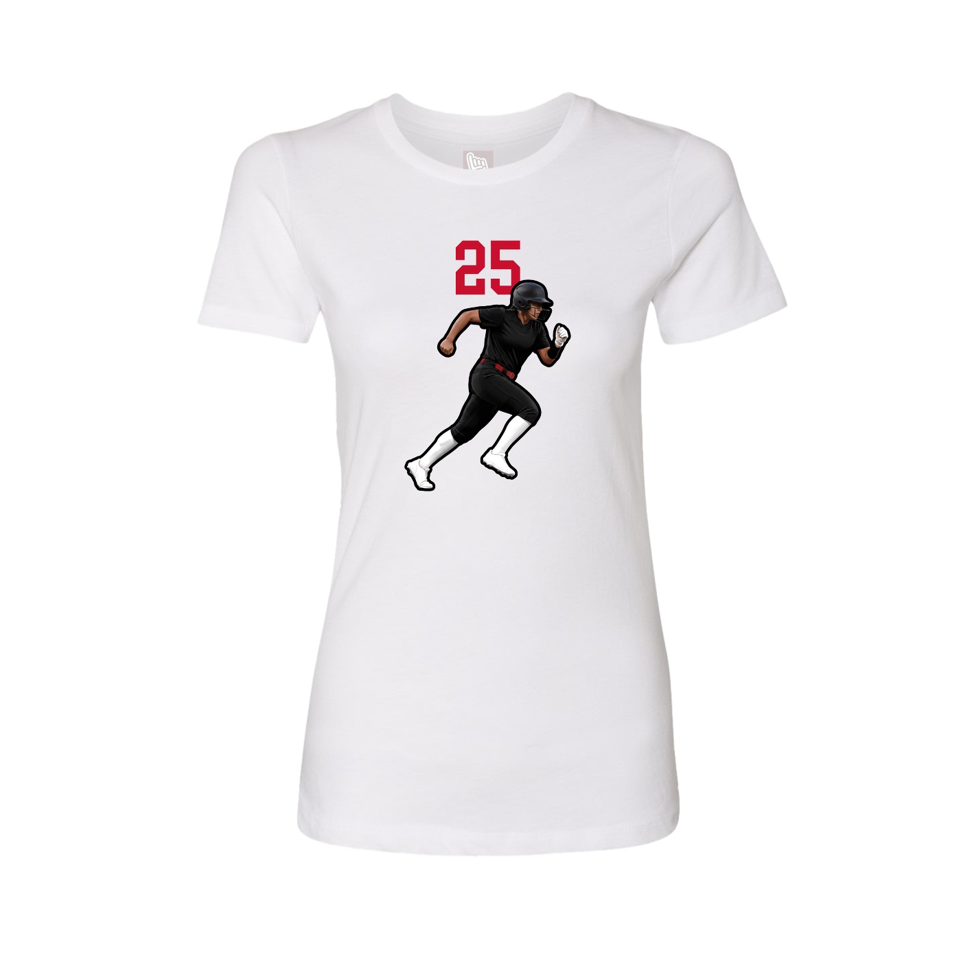 Womens Tee — Number Top in White