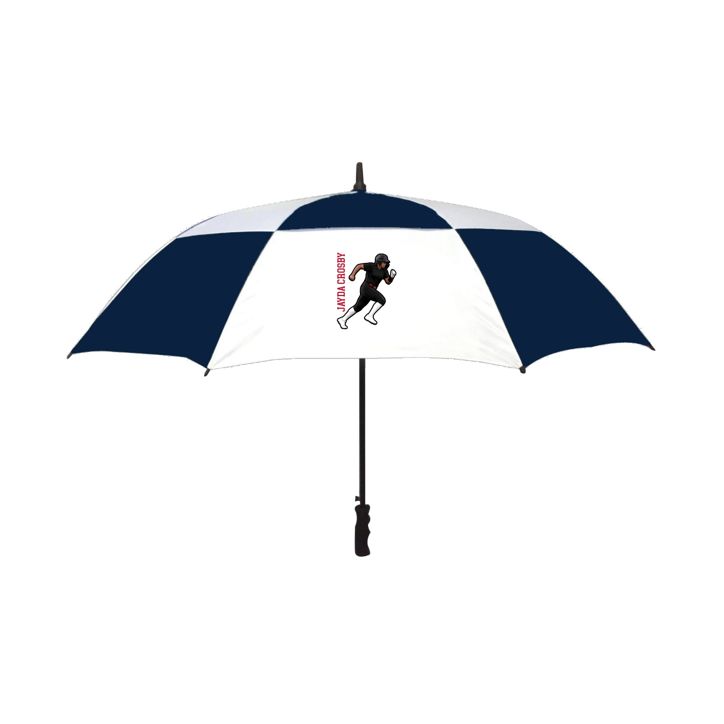Golf Umbrella — Name Vertical in Navy