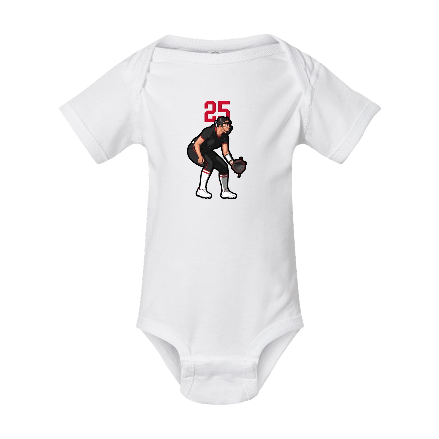 Baby Onesie — Number Top in White