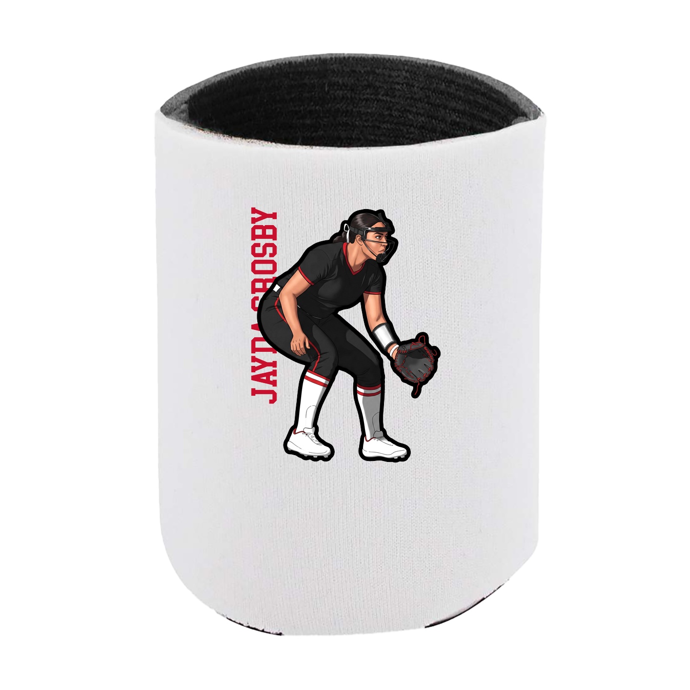 Can Holder — Name Vertical in White