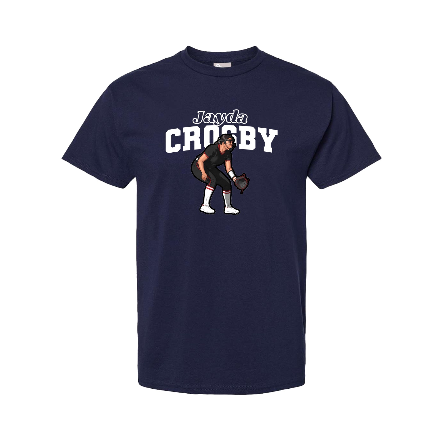 Youth Tee — Name Arch in Navy