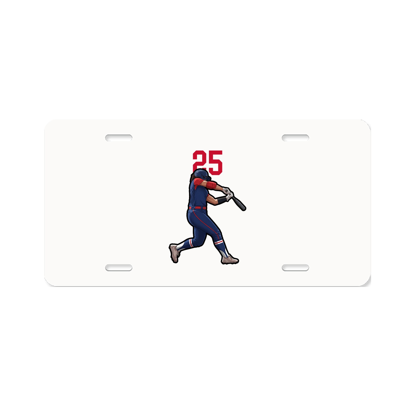 License Plate — Number Top in Classic