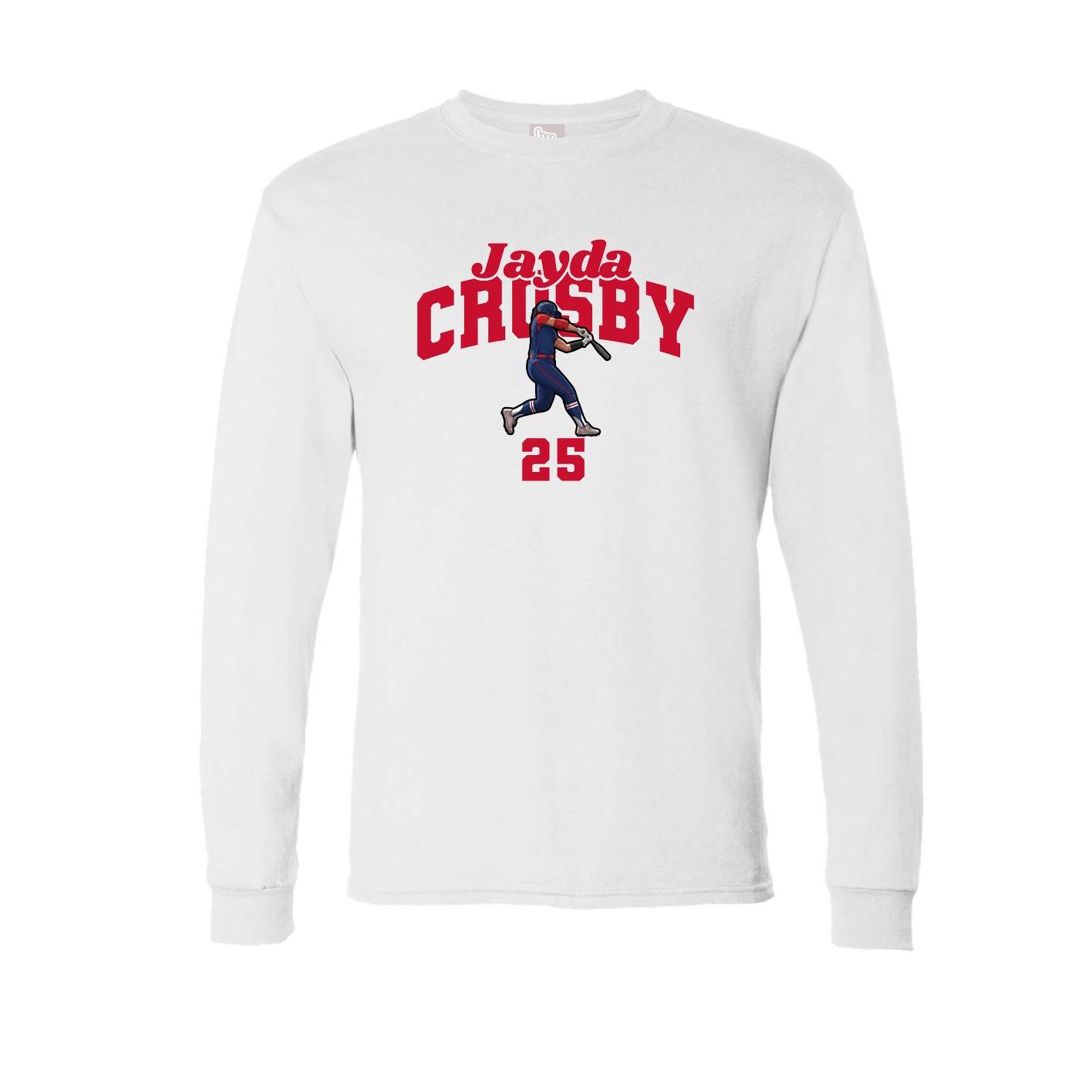 Long Sleeve Tee — Signature Arch in White