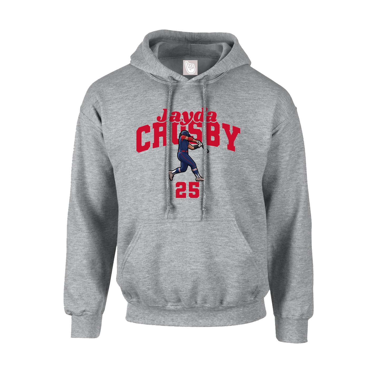 Youth Hoodie — Signature Arch in Grey