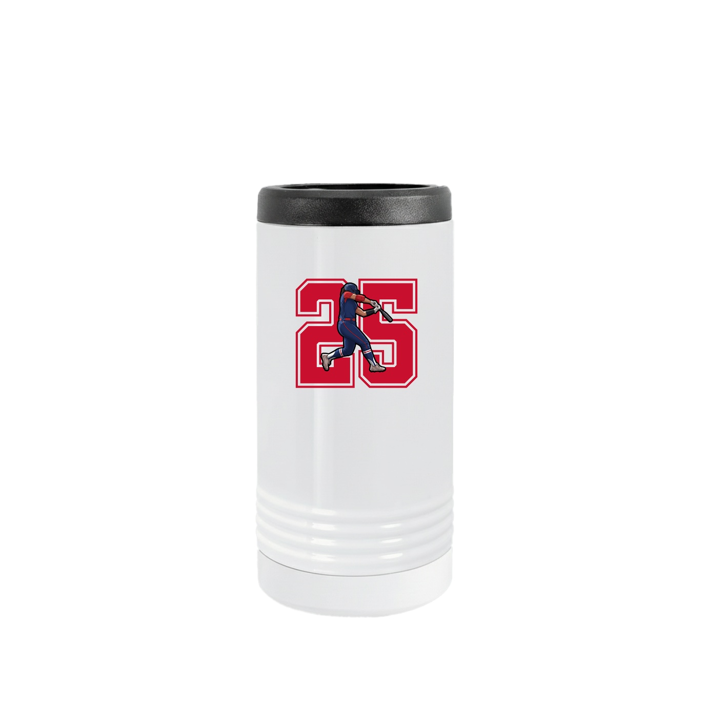 Slim Beverage Holder — Number in White