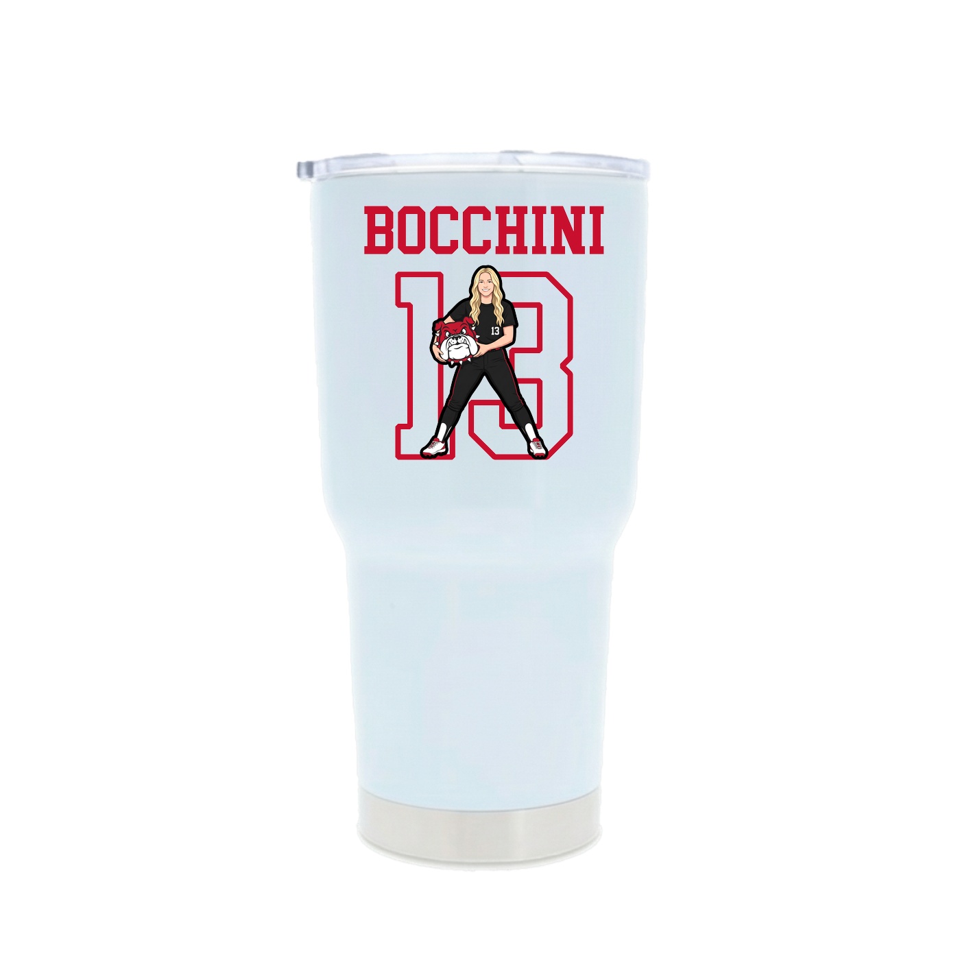 30oz Stainless Steel Tumbler — Shirsey in White