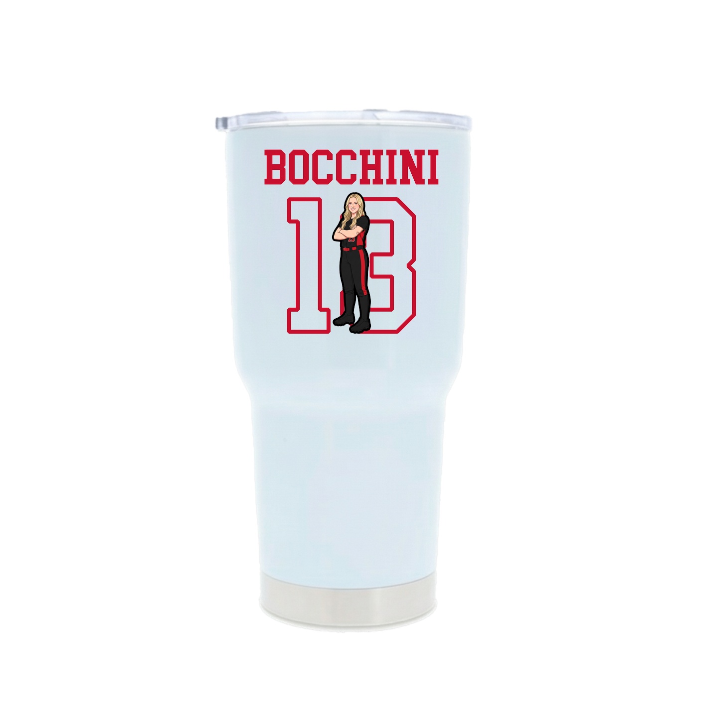 30oz Stainless Steel Tumbler — Shirsey in White