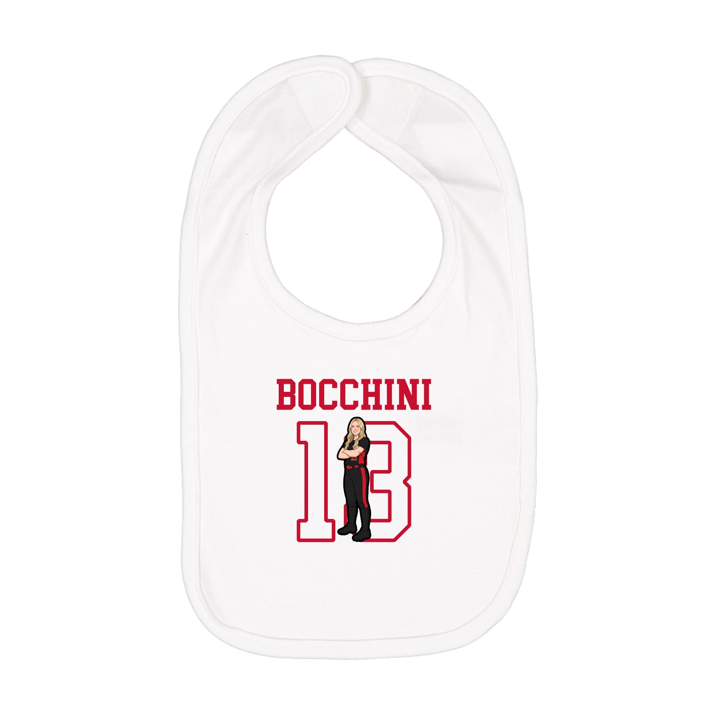 Infant Bib — Shirsey in White
