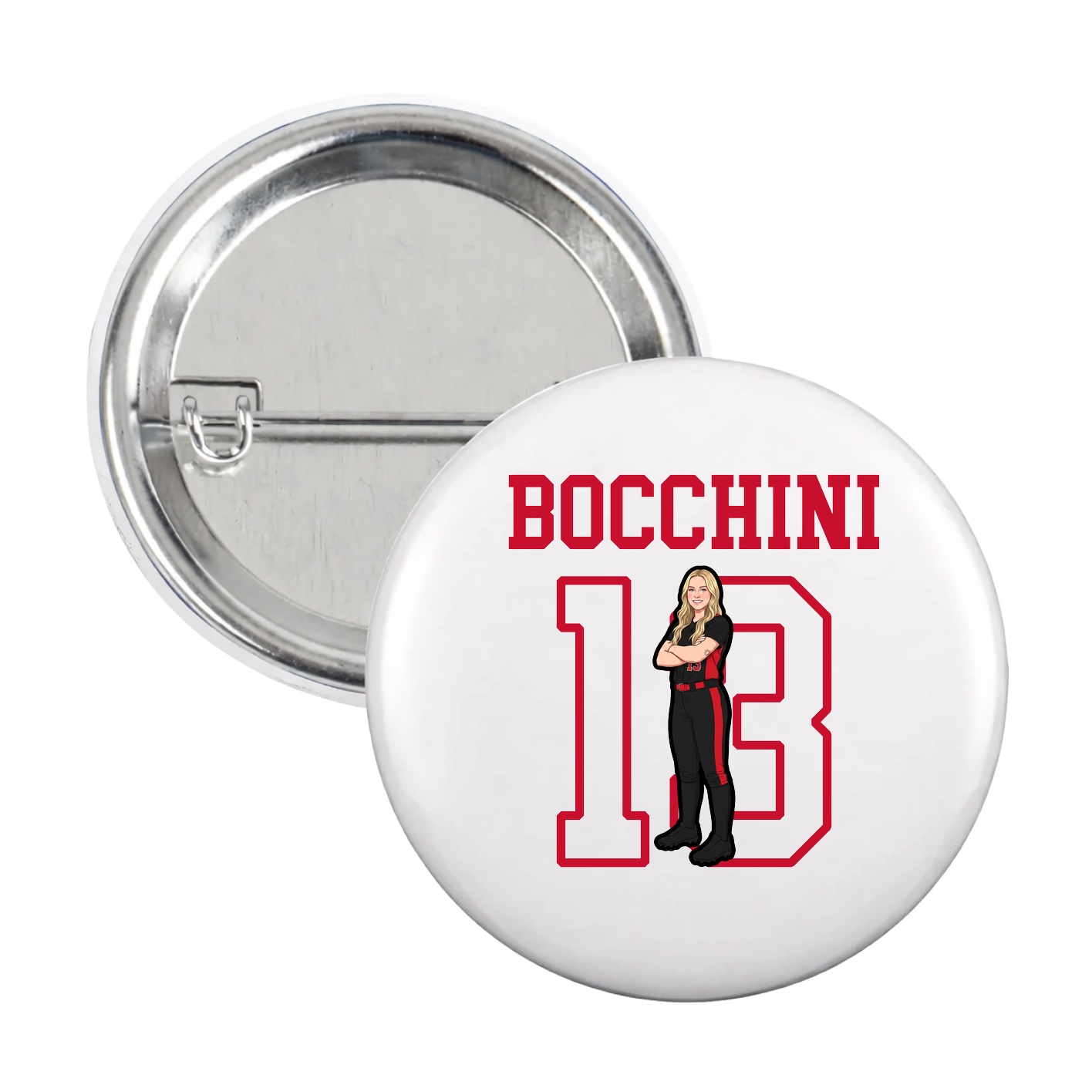 Game Day Button — Shirsey in White