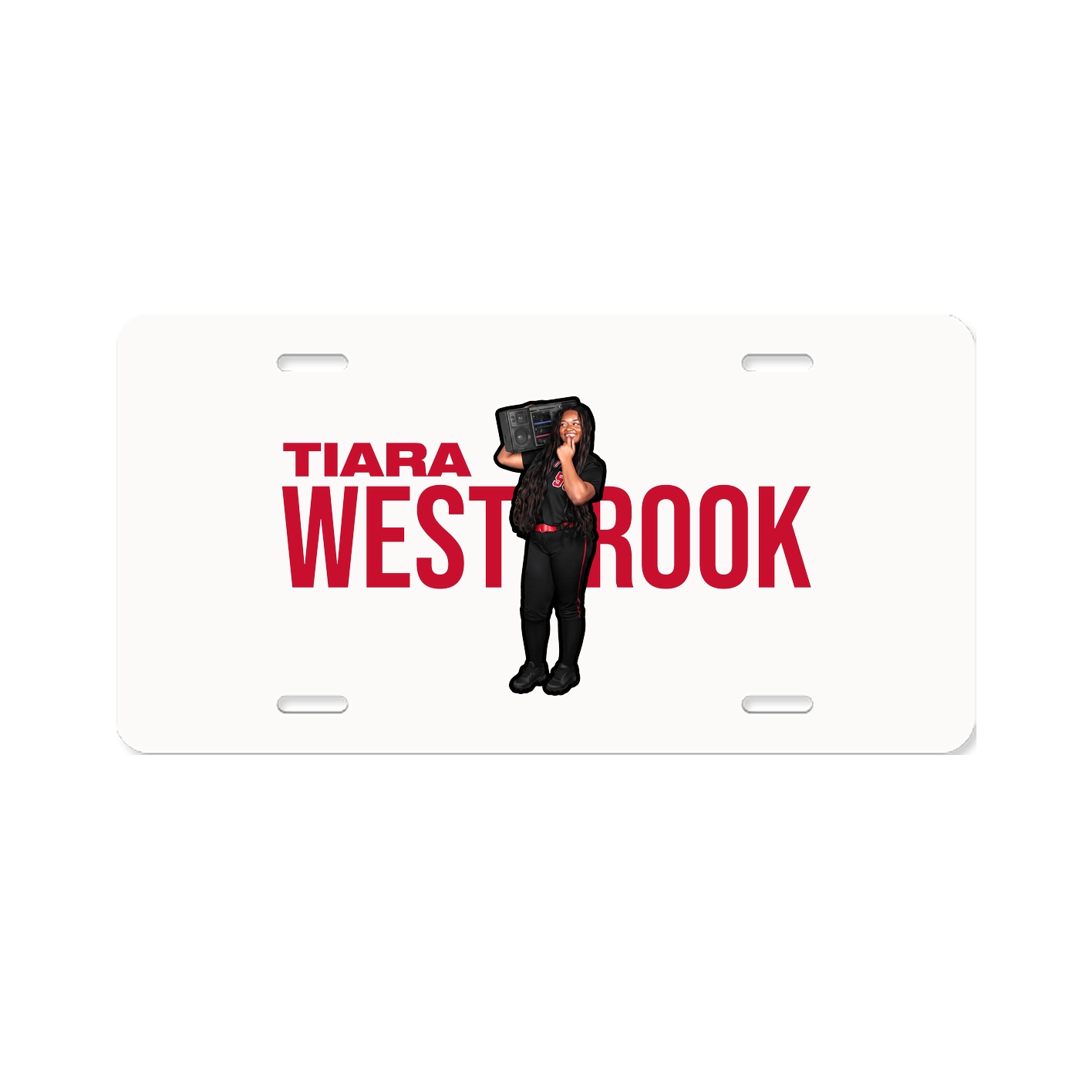License Plate — Player Name in Classic